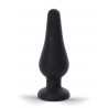 Rude Rider Silicone Anal Plug Black (T9077)