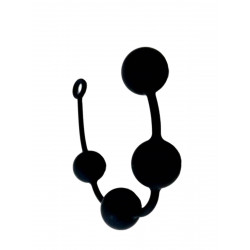 RudeRider 4-Balls Silicone-Chain Black (T9195)