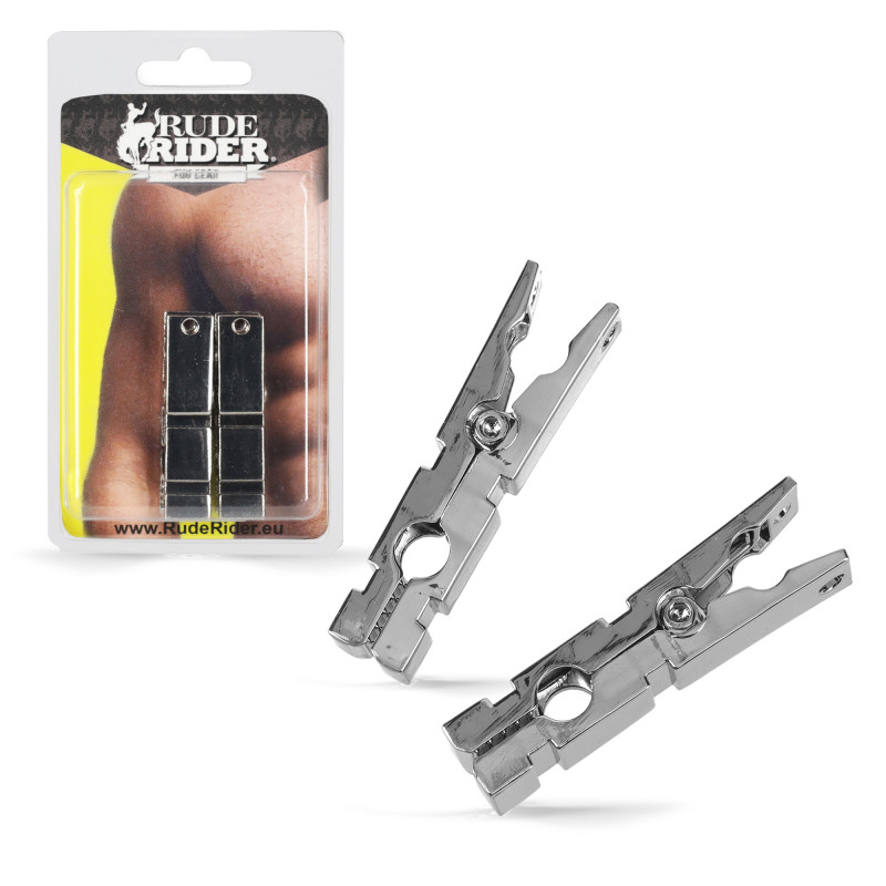 Rude Rider Nipple Clamps Zinc Alloy 2-Set | In Stock @ GAYRADO