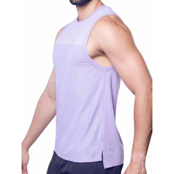 Supawear Solid And Mesh Tank Top Purple (T9383)