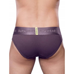 Supawear Ribbed Brief Underwear Peppercorn (T9399)