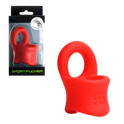 Sport Fucker Baller Ring Liquid Silicone Red (T9421)