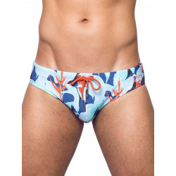 2Eros Print Swim Briefs V10 Caribbean Twist (T9451)