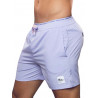 Supawear Double Elastic Shorts Colour Blocked Purple (T9454)