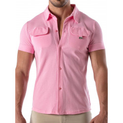ToF Paris Pique Cotton Shirt Pink (T9467)