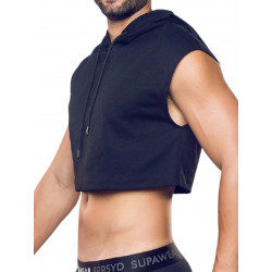 Supawear Cropped Hoodie Black (T9590)