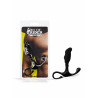 Rude Rider Lion Head Small Prostate Massager Silicone Black (T9206)