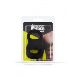 Rude Rider Cock-Ball Combo Soft Silicone Black (T9214)