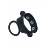 Rude Rider Cock Ring & Ball Strap Silicone Black (T6258)