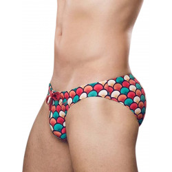 2Eros Print V20 Swim Briefs Swimwear Retro Red (T9655)