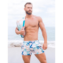 2Eros Print Swim Shorts S50 Insignia Turquoise (T9768)