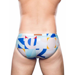 2Eros Print Swim Briefs V10 Insignia Turquoise (T9769) 2Eros Print Swim Briefs V10 Insignia Turquoise (T9769)