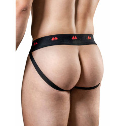 MM The Original Jockstrap Underwear Special Edition REVERSIBLE Black/Red 2 inch (T9773)