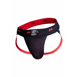 MM The Original Jockstrap Underwear Special Edition REVERSIBLE Black/Red 2 inch (T9773)