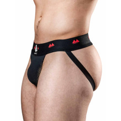 MM The Original Jockstrap Underwear Special Edition REVERSIBLE Black/Red 2 inch (T9773)