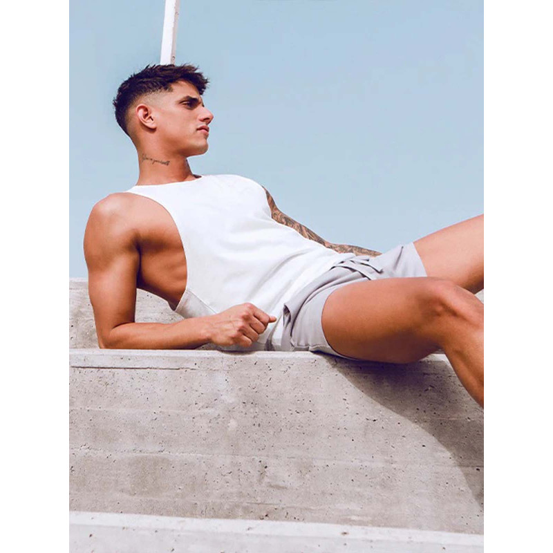 Supawear Racer Back Tank Grey White (T9889) Supawear Racer Back Tank Grey White (T9889)