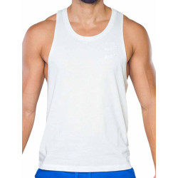 Supawear Racer Back Tank Grey White (T9889) Supawear Racer Back Tank Grey White (T9889)