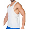 Supawear Racer Back Tank Grey White (T9889)