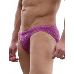 2Eros V20 Signature Print Swim Brief Purple (T9940)