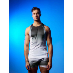 Supawear SPR Performance Gradient Singlet Black & White (T11105)