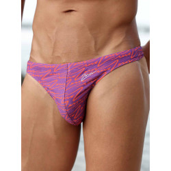 2Eros V80 Signature Print Swim Thong Purple (T11110)