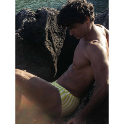 2Eros V40 Printed Swim Briefs Sunga Dolce Yellow (T9969)