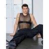 Supawear Mesh Monotone Tank Black (T9982)