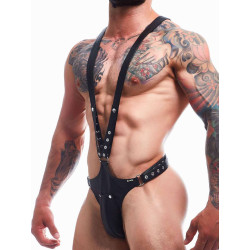 Cut4Men Dungeon Full Body Harness Underwear Black (T9694)