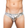2Eros Metalux Swim Brief V30 Swimwear Silver (T9860)