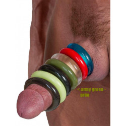 Sport Fucker Chubby Rubber Cockring Army Green (T4610)