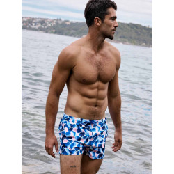 2Eros S50 Bronte Printed Shorts Swimwear Aqua Navy (T11230)
