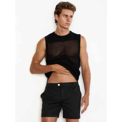 2eros Miami Singlet Tank Top Black (T11508)