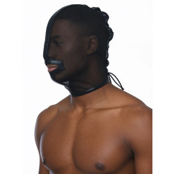 Rude Rider Fishnet Hood with String Fastener Black (T9040)