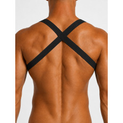 Gayrado Elastic X-Shoulder Back Harness Black (T7983)
