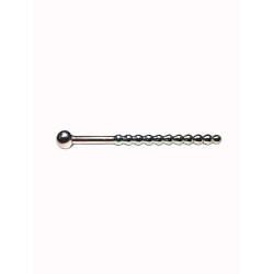 Rouge Stainless Steel Beaded Urethral Sound with Stopper (T11476)