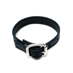 Rouge Leather Buckle Cock Strap Black (T11293)