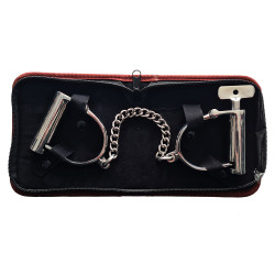 Rouge Stainless Steel Wrist Shackles (T11497)