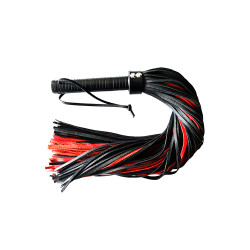 Rouge Long Leather Flogger Black (T11351)