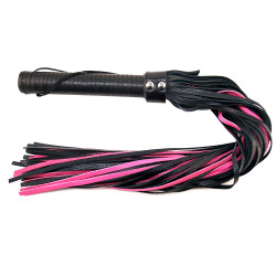 Rouge Long Leather Flogger Black (T11351)