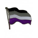 Pin Waving Asexual Flag