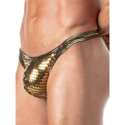 TOF Paris Glitter Thong Underwear Silver (T11922)