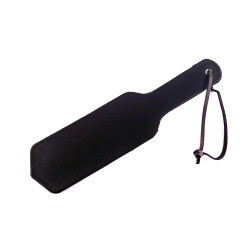 Rouge Leather Short Paddle Black (T11434)