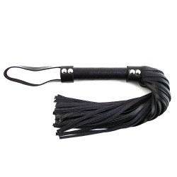 Rouge Short Leather Flogger Black (T11356)