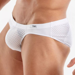 TOF Paris Temptation Microfiber Mini Brief Underwear White (T12176)