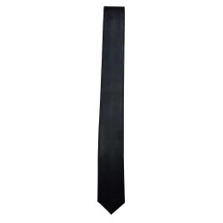 Rouge Leather Tie Black (T11412)