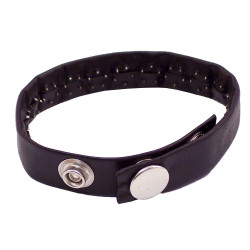 Rouge Leather Pin Prick Cock Strap Black (T11440)