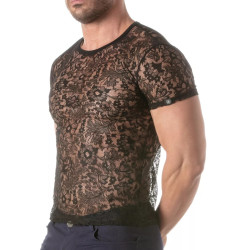 ToF Paris Lace T-Shirt Black (T12055)