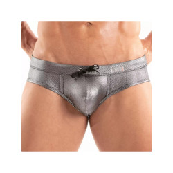 ToF Paris Metal Swim Briefs Silver (T12206)