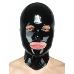 Fetisso Mask Open Eyes Open Mouth Black (T3559)