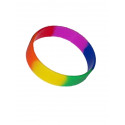 Gay Pride Rainbow Bracelet Silicone 2.5 inch
